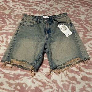 Zara Bermuda denim shorts